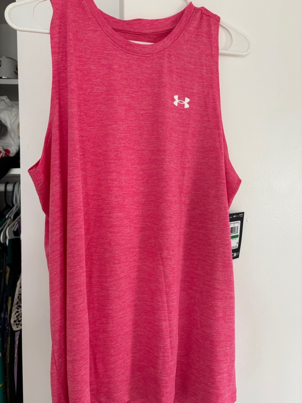 Under Armour Pink Heathered Sleeveless Performance Tank